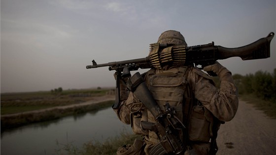 Americký voják v Afghánistánu (srpen 2011)