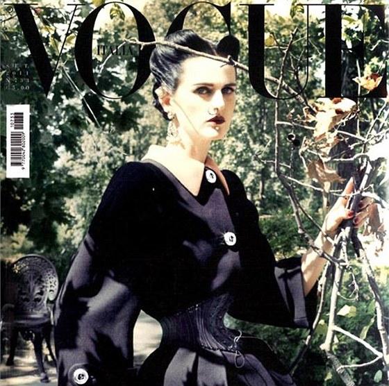 Stella Tennantová na titulní stran asopisu Vogue