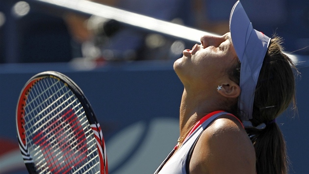 OJ! Americká tenistka Madison Keysová udlala chybu. Jinak vak v zápase