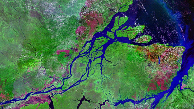 Ústí Amazonky do Atlantického oceánu