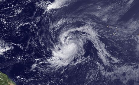 Satelitní snímek hurikánu Katia ze 30. srpna 2011.
