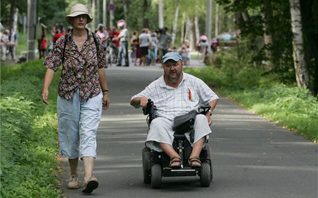 Turistick trasa pro vozke v lesch u Hradce Krlov