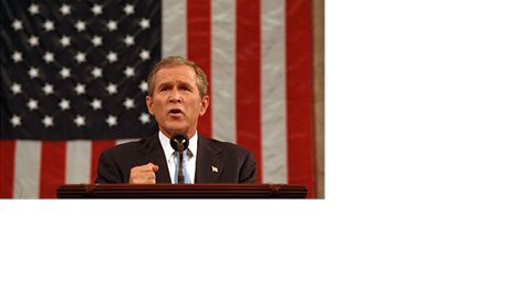 George W. Bush jet jako prezident USA