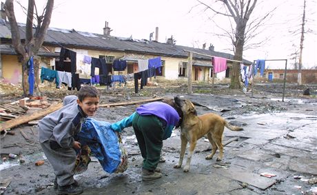 V prostjovsk kolonii U Svat Anny ili Romov v katastroflnch podmnkch a