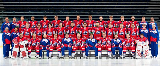 Hokejisté ruského týmu Lokomotiv Jaroslavl