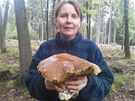 Tuto houbu jsme nali letos v srpnu za íanama u Prahy. Krom nohy vyrané od