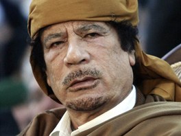 Libyjsk vdce Muammar Kaddf na archivnm snmku 