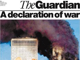 Z titulní strany britského deníku The Guardian svítil 12. záí 2001 titulek