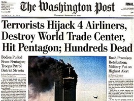 Prestiní americký deník The Washington Post dostal do titulku vechny hlavní