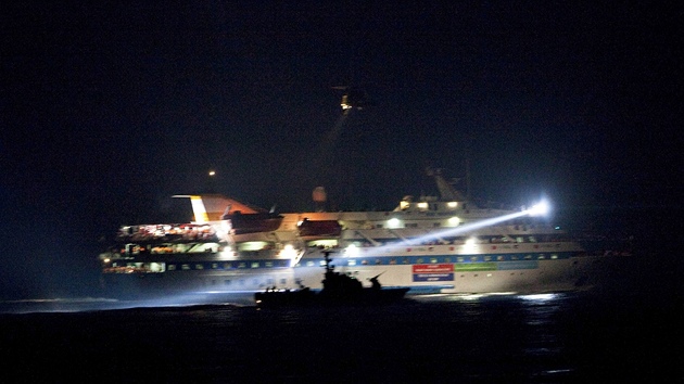 Cestu turecké lodi Mavi Marmara k behm Gazy zastavila izraelská armáda