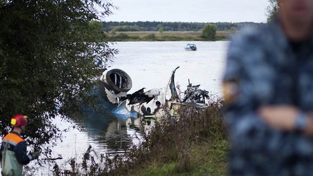 Místo letecké nehody v Jaroslavli (8. záí 2011)