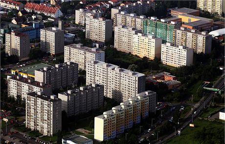 Pohled na Chodov z letadla