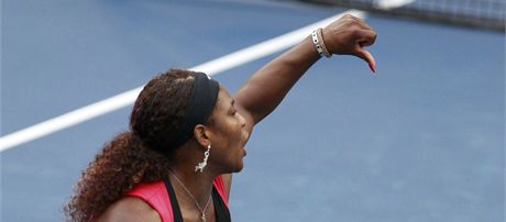 PALEC DOL. Takhle ocenila americká tenistka Serena Williamsová výrok rozhodí