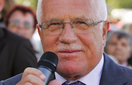 Prezident Václav Klaus pi oficiální návtv Karlovarského kraje (12. záí