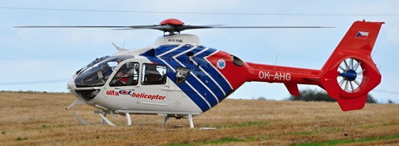 Vrtulník záchranné sluby Olomouckého kraje