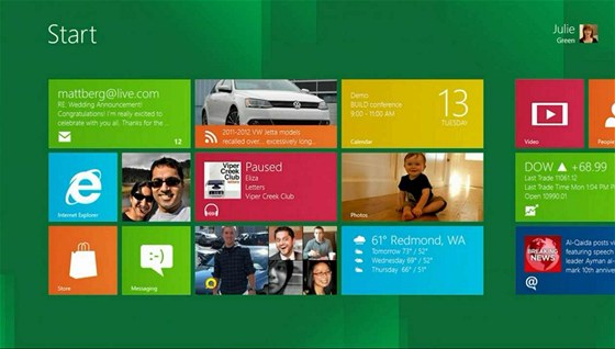 Pracovní plocha Windows 8