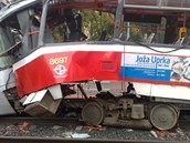 Zchrani na mst tragick nehody tramvaj v Praze mezi stanicemi Kotlka a