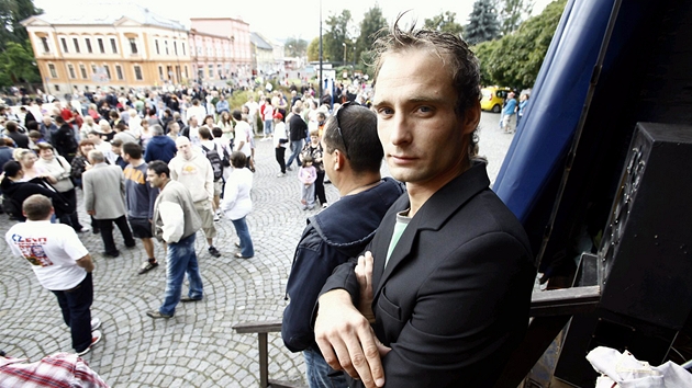Luká Kohout, svolavatel demonstrace ve Varnsdorfu kvli neklidnému souití s