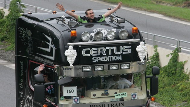 Spanilá jízda kamion na Truck festu v Hradci Králové.