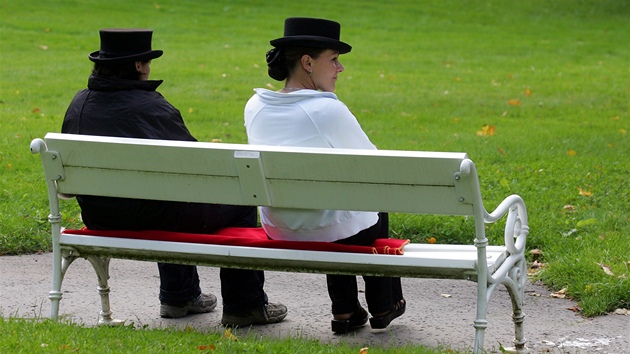 Drokai ve Skalníkov parku v Mariánských Lázních ekají na zákazníky.