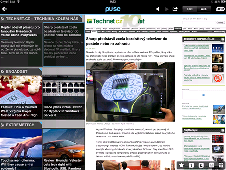 Aplikace pro iPad - Pulse