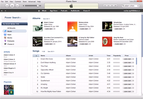 Hudební obchod iTunes ji funguje i v R