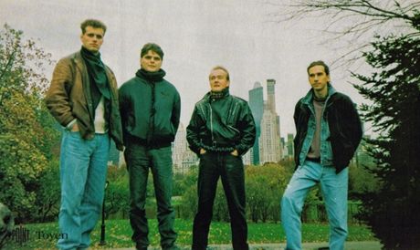 Skupina Toyen v roce 1992 (zleva Petr Chromovský, Petr Václavek, Jií imeek,