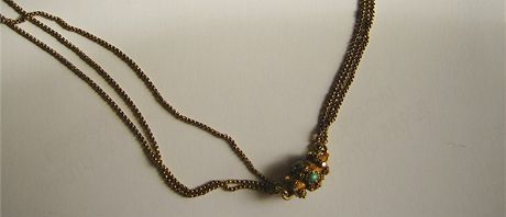 Vzácný náhrdelník, který se ztratil z výstavy v dánské metropoli.