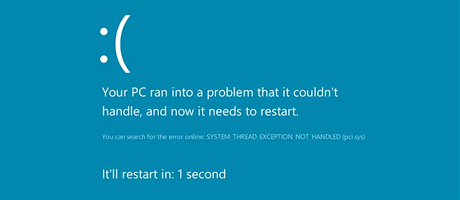 BSOD ve Windows 8