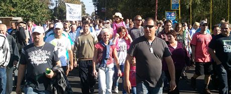 Pochod nespokojených oban Varnsdorfu (24.9. 2011)