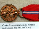 eskoslovensk revolun medaile udlen za boj na DossAlto na vstav