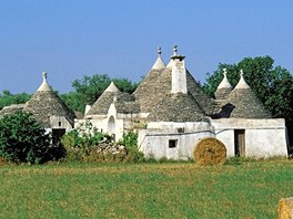 Domeky trulli mají svj pvod v 15.století. Majitelé kadý rok sundávali