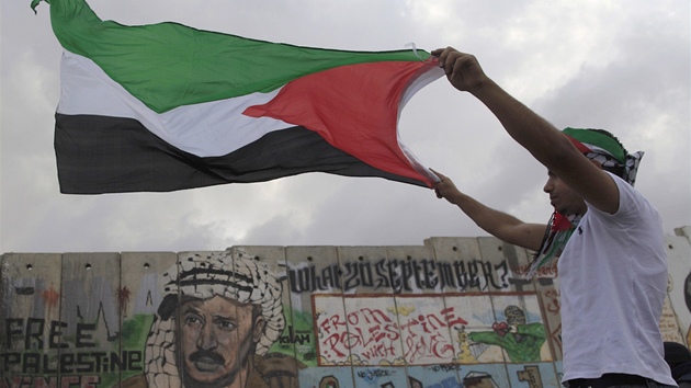 Palestinci slaví podání ádosti o lenství v OSN (23. záí 2011)