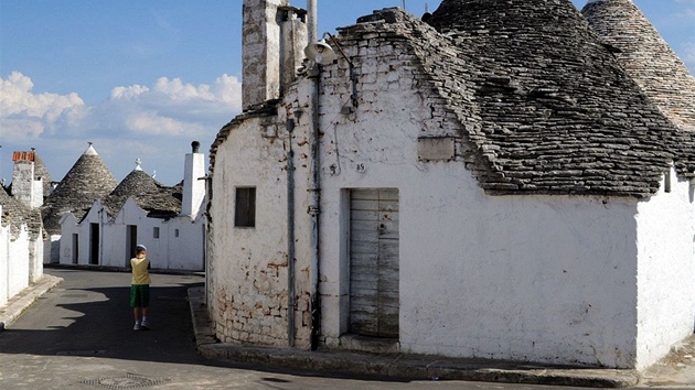 Itálie, trulli v Alberobellu