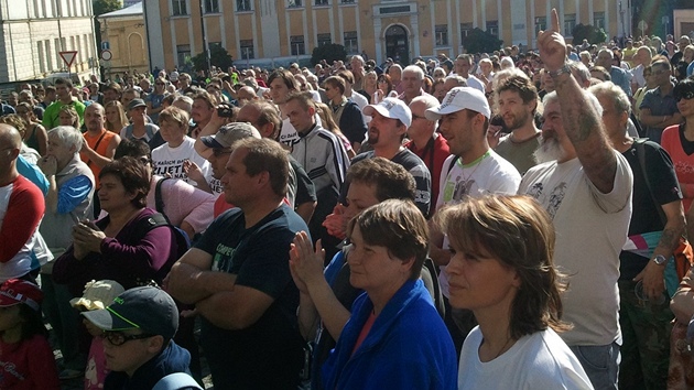 Sobotní demonstrace v severoeském Varnsdorfu (24.9. 2011)