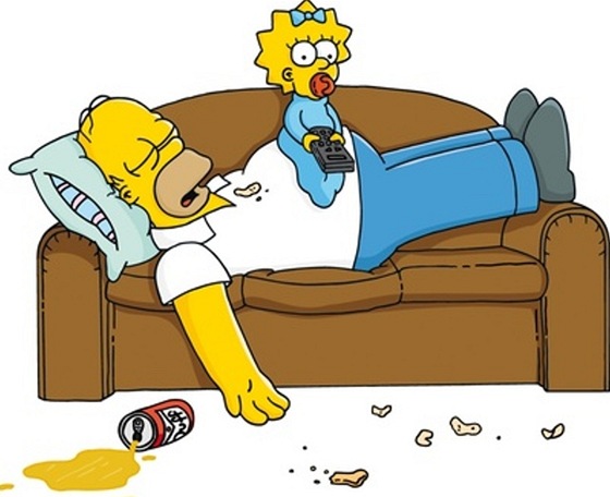 Homer Simpson s dcerou Maggie