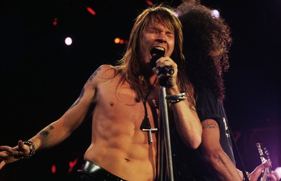 Axl Rose v dob nejvtí slávy skupiny Guns N´ Roses na pelomu 80. a 90. let