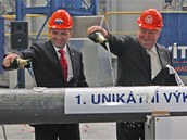Generln editel firmy Vtkovice Machinery Group Jan Svtlk (vpravo) se