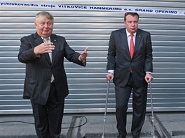 Generální editel firmy Vítkovice Machinery Group Jan Svtlík (vlevo) vybízí k
