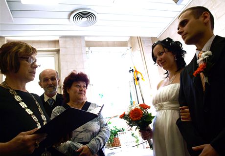 Svatební obad pímo na porodnickém oddlení Fakultní nemocnice v Olomouci 