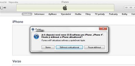 Aktualizace iOS 5 pro iPhone