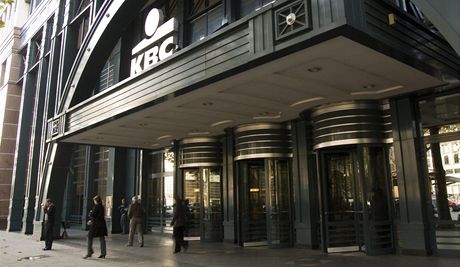 Sídlo belgické banky KBC v Bruselu.