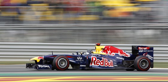 RYCHLOST. Sebastian Vettel pi Velké cen Koreje v roce 2011.