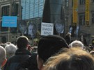 Pochod na podporu Janákova divadla se zastavil i v centru Brna na námstí