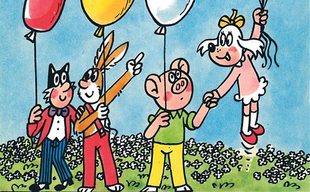 Čtyřlístek - obálka čísla 100 Čtyřlístek - obálka čísla 100