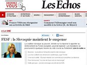 Francouzsk zpravodajsk web Les Echos