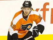 TALENT. Claude Giroux pat k nejvtm nadjm hokejov Philadelphie. 