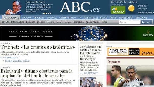 Homepage panlského ABC z úterka
