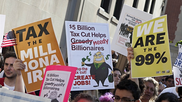 Ameriané protestují proti sociální nerovnosti  (11. íjna 2011)