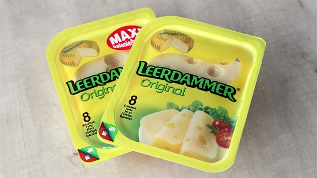 Sýr Leerdammer ml identické balení (200 gram) i sloení. U nás byl levnjí. 